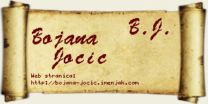 Bojana Jocić vizit kartica